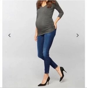 7 For All Mankind Maternity Skinny Jeans Size 27